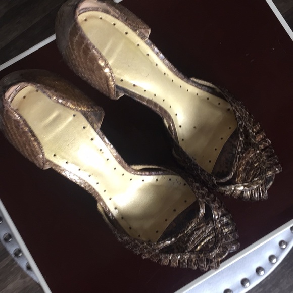 COPY - 🤎BeBe ✨ 🤎Brown leather heels!! - Picture 3 of 5